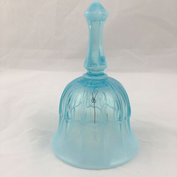 Antique Vintage FENTON Opalescent Glass Bell Sydenham Blue - Picture 1 of 5